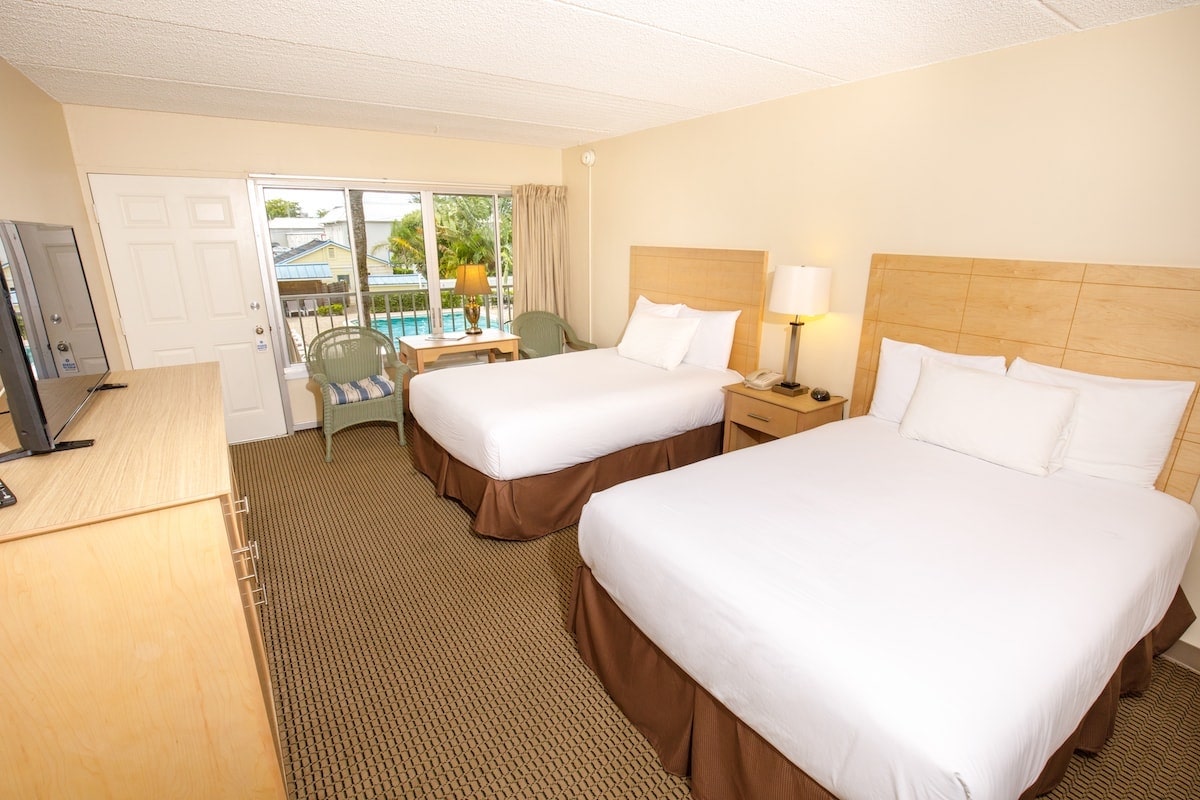 Poolside Two Double Beds